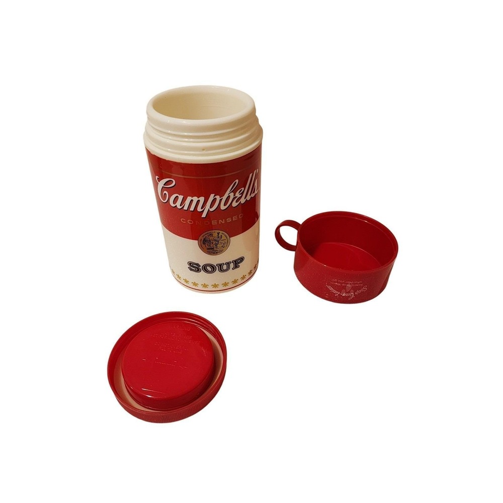 Vintage Campbell's Soup Can-tainer Mug With Lid Travel Soup Container - Picture 5 of 8